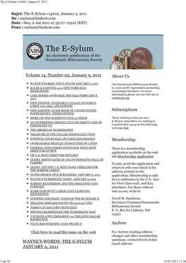 The E-Sylum V14#02, January 9, 2011