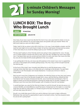 LUNCH BOX: the Boy Who Brought Lunch PROPS a Lunch Box