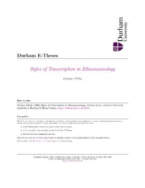 Styles of Transcription in Ethnomusicology