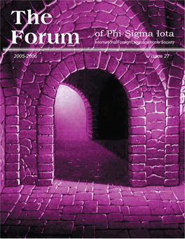 Forum of Phi Sigma Iota; the International Dowling College Oakdale