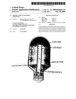 (12) Patent Application Publication (10) Pub. No.: US 2009/0268461 A1 Deak Et Al