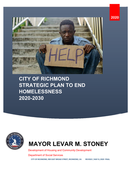 City of Richmond Strategic Plan to End Homelessness 2020-2030