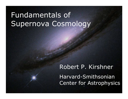 A Blunder Undone Fundamentals of Supernova Cosmology