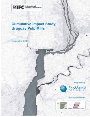 Cumulative Impact Study Uruguay Pulp Mills