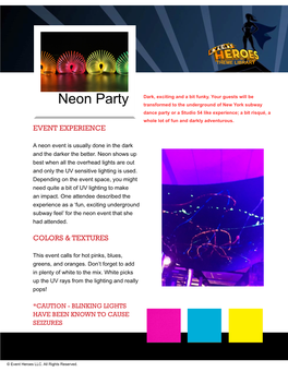 Event Experience Colors & Textures