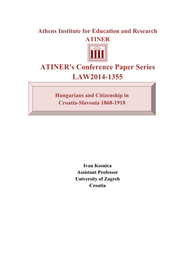 ATINER's Conference Paper Series LAW2014-1355