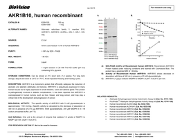 6339, AKR1B10, Human Recombinant