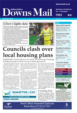 West Malling Traders Needed Someone Special to Switch on the Town’S Christmas Lights, Street Cleaner DOWNS Mail Announces the Ex- Clive Mitson Was the Obvious Choice