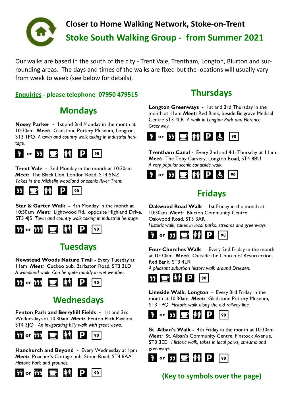 Stoke South Walking Group - from Summer 2021