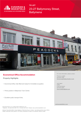 23-27 Ballymoney Street, Ballymena