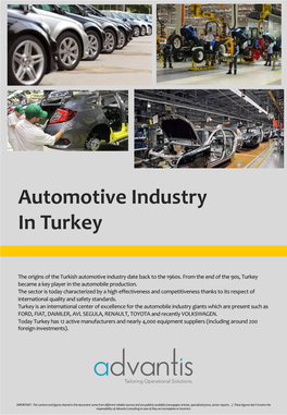 Automotive Industry in Turkey
