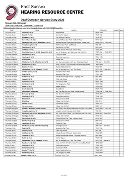 East Sussex HEARING RESOURCE CENTRE