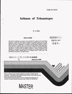 Isthmus of Tehuantepec