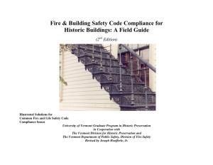 Fire & Building Safety Code Compliance for Historic Buildings: a Field Guide