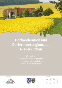 Dorfmoderation Und Dorferneuerungkonzept Niederkirchen