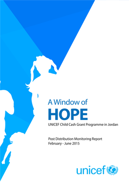 A Window of HOPE UNICEF Child Cash Grant Programme in Jordan