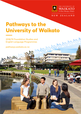 Pathways to the University of Waikato