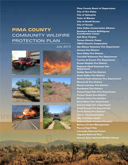Pima County Community Wildfire Protection Plan