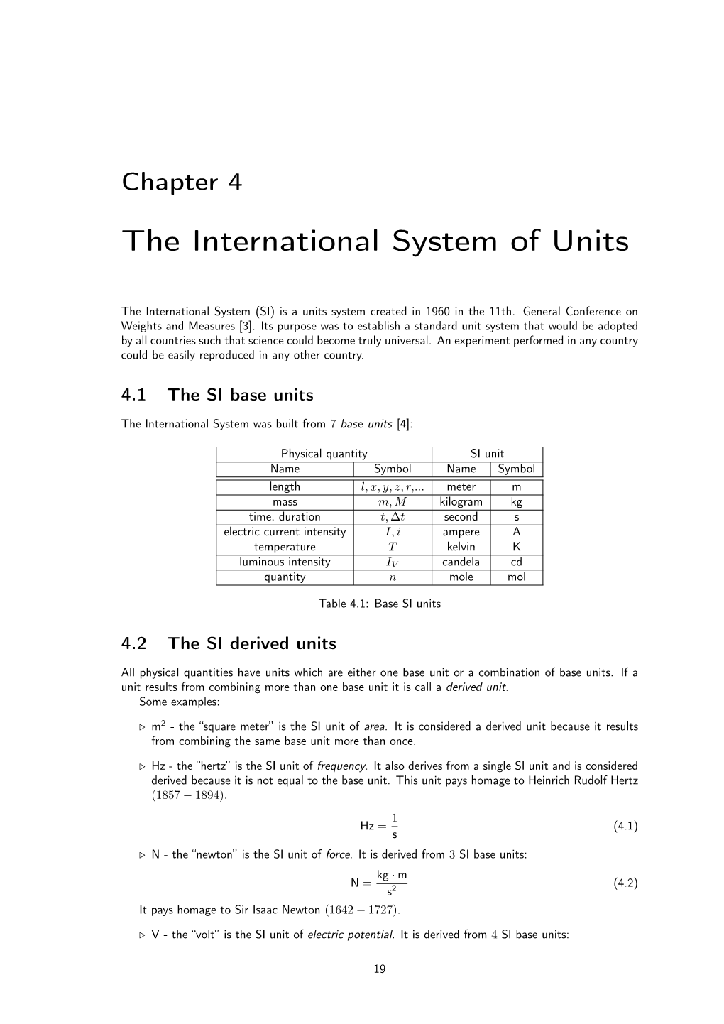 The International System of Units