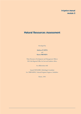 Natural Resources Assessment