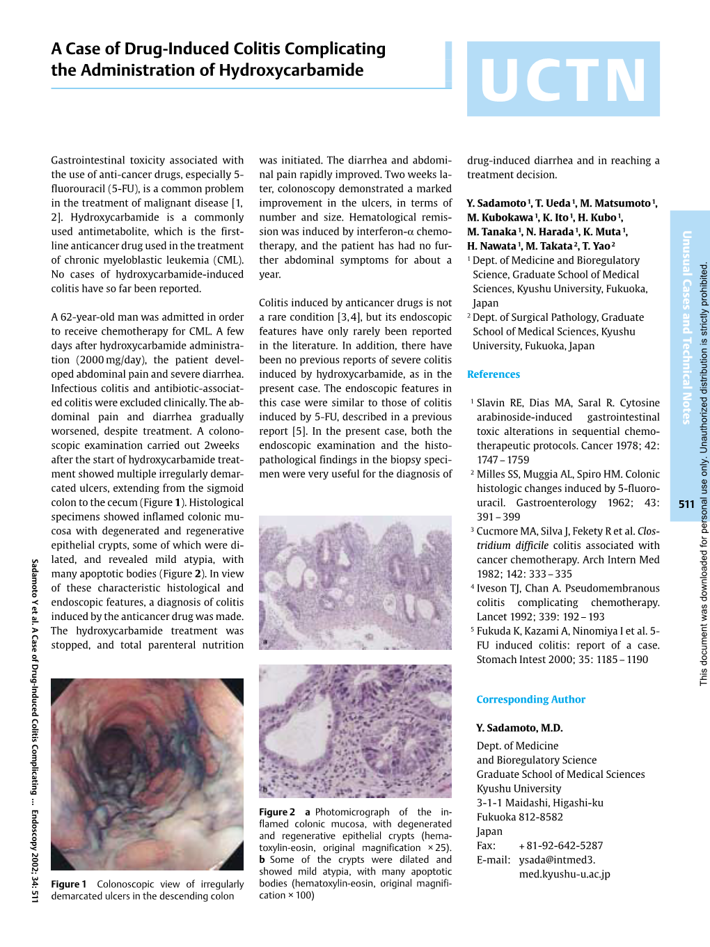 A Case of Drug-Induced Colitis Complicating the Administration Of