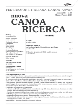 Canoa Ricerca” Di Riccardo Ibba Pag