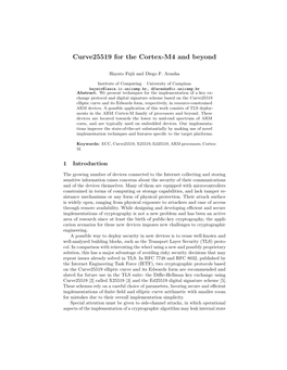 Curve25519 for the Cortex-M4 and Beyond