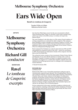 Melbourne Symphony Orchestra Richard Gill