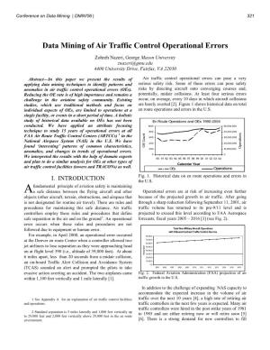 Data Mining of Air Traffic Control Operational Errors