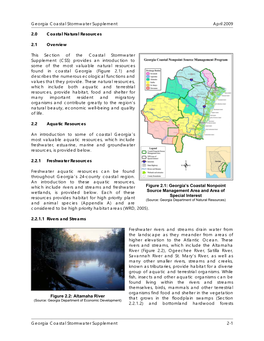 Section 2.0: Coastal Natural Resources