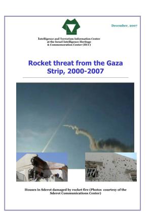 Rocket Threat from the Gaza Strip, 2000-2007