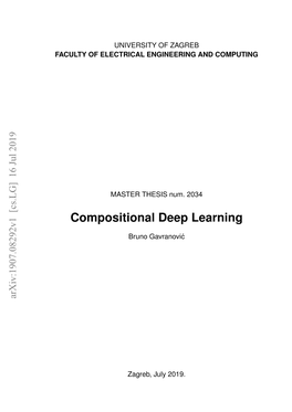 Compositional Deep Learning