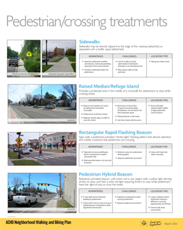 Pedestrian/Crossing Treatments