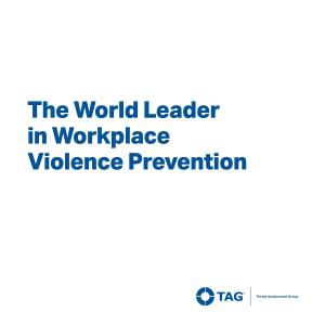 The World Leader in Workplace Violence Prevention
