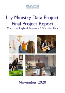 Lay Ministry Data Project: Final Project Report Church of England Research & Statistics Unit