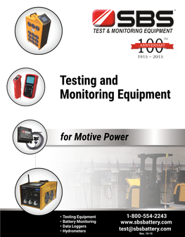 Forklift Test & Monitoring Equipment Catalog