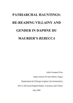 Re-Reading Villainy and Gender in Daphne Du Maurier's Rebecca