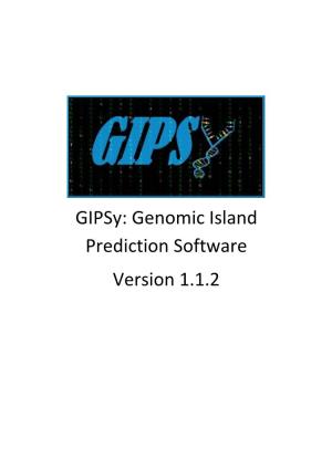 Gipsy: Genomic Island Prediction Software Version 1.1.2