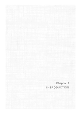 Chapter I INTRODUCTION Chapter I