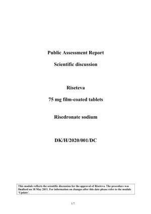 Public Assessment Report Scientific Discussion Riseteva 75 Mg Film