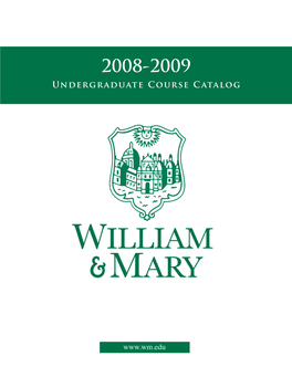 2008-2009 Undergraduate Course Catalog
