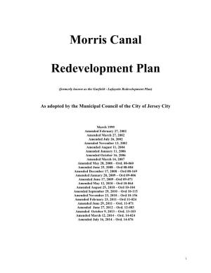 Morris Canal Redevelopment Plan