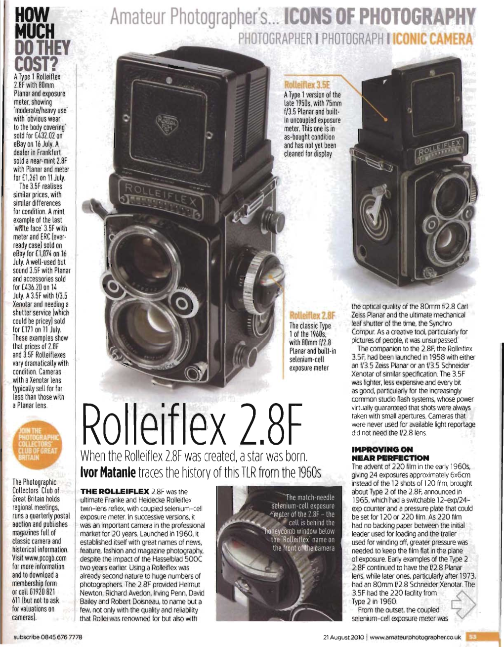 Rolleifle,X 2.8F IMPROVING on When the Rolleiflex 2.8F Was Created, Astar Was Born