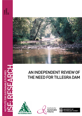 An Independent Review of the Need for Tillegra Dam I
