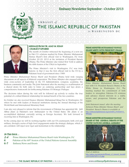 Embassy Newsletter September –October 2013