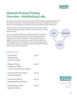 Network Protocol Testing Overview - Interworking Labs