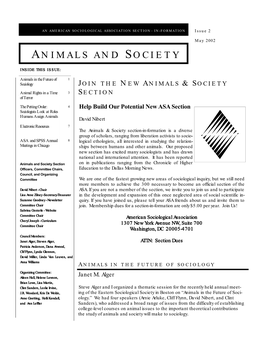 Animals and Society