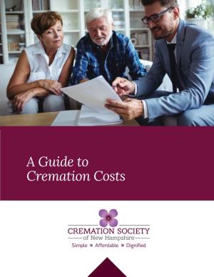 A Guide to Cremation Costs Table of Contents