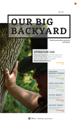 Our Big Backyard: Fall 2014 Sep 2014 PDF Open