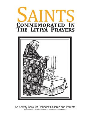 Saints Commemorated in the Litiyá Prayers